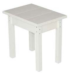 End Table, Small, White