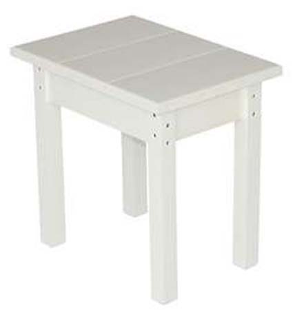 End Table, Small, White